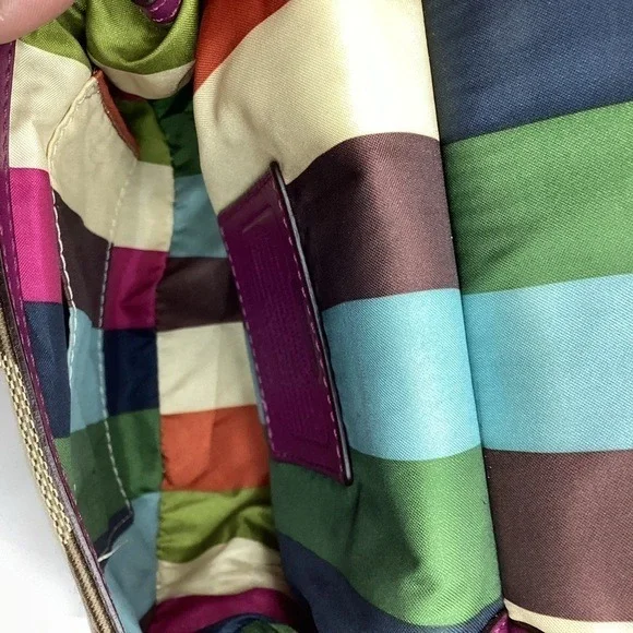 VINTAGE Y2K COACH HAND BAG‎ POPPY MINI WILLIS SIGNATURE CROSSBODY SHOULDER PURSE - Picture 10 of 16